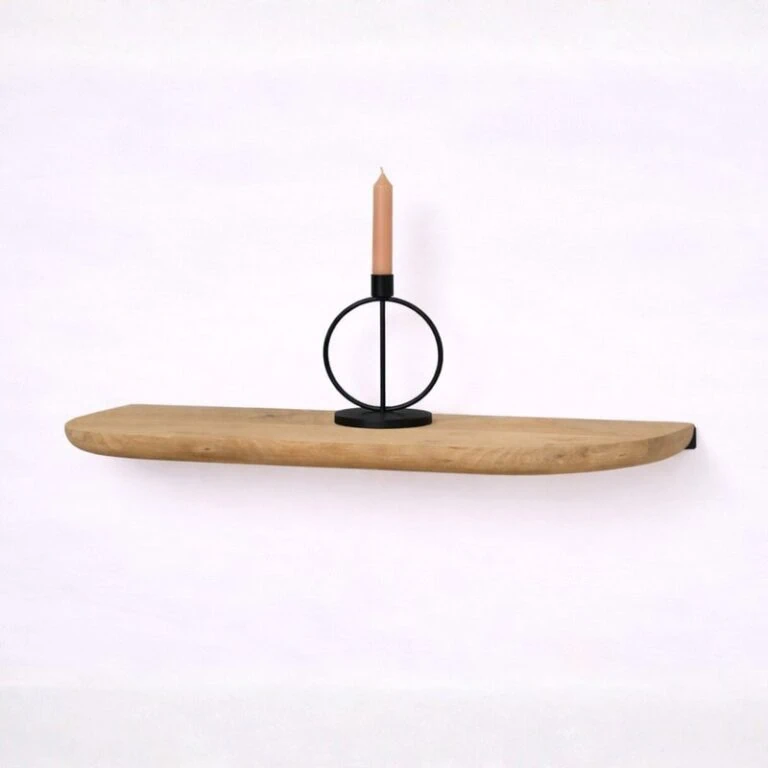 Mette Wandplank zwevend Naturel 60cm