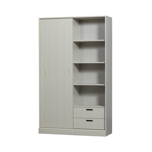 Mila Schuifdeurkast Dennenhout Dust 120cm