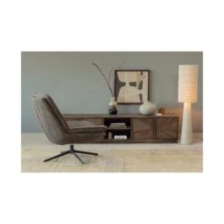 Milaro Draaifauteuil Naturel Melange