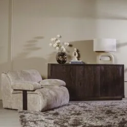 Mincio Dressoir bruin eikenfineer 176cm