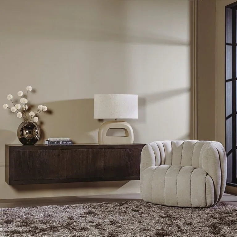 Mincio zwevend Tv meubel bruin eikenfineer 176cm