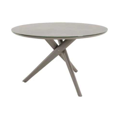 Mojito Tuintafel Rond keramisch taupe 120cm