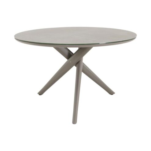Mojito Tuintafel Rond keramisch taupe 120cm