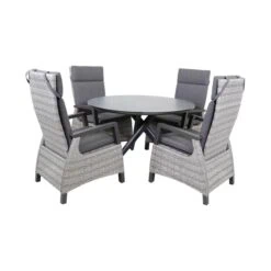 Mojito Tuintafel Rond keramisch zwart 120cm