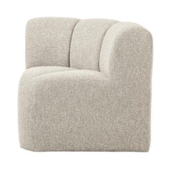 Mojo Eetkamerbank Hoek Met Rugleuning Bouclé Beige Melange