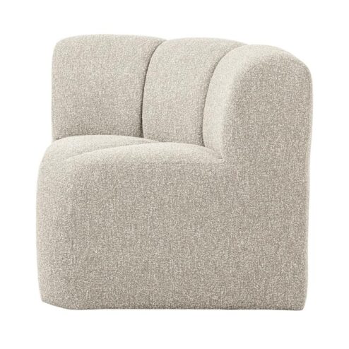 Mojo Eetkamerbank Hoek Met Rugleuning Bouclé Beige Melange