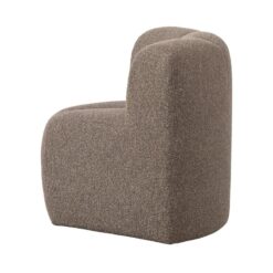 Mojo Eetkamerbank Hoek Met Rugleuning Bouclé Bruin Melange