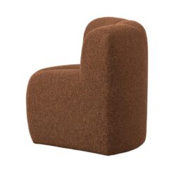 Mojo Eetkamerbank Hoek Met Rugleuning Bouclé Roestbruin Melange