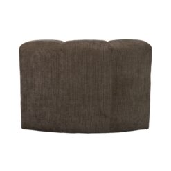 Mojo Eetkamerbank Hoek Met Rugleuning Ribstof Bruin (3)