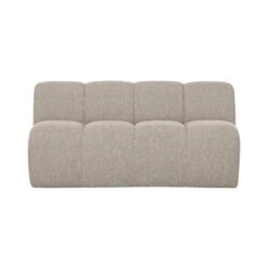 Mojo Eetkamerbank Met Rugleuning Bouclé Beige Melange 164cm