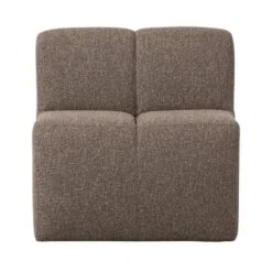 Mojo Eetkamerbank Met Rugleuning Bouclé Bruin Melange 84cm