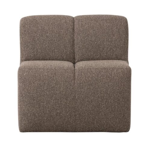 Mojo Eetkamerbank Met Rugleuning Bouclé Bruin Melange 84cm