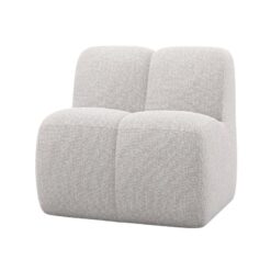 Mojo Eetkamerbank Met Rugleuning Bouclé Ecru Melange 84cm