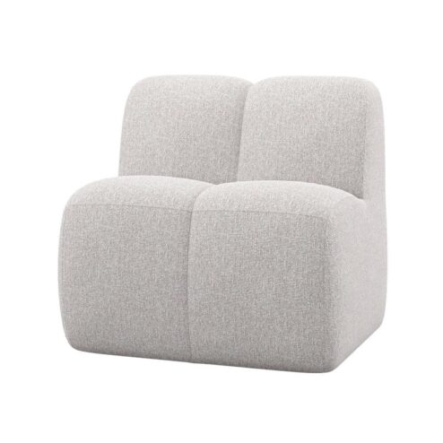 Mojo Eetkamerbank Met Rugleuning Bouclé Ecru Melange 84cm