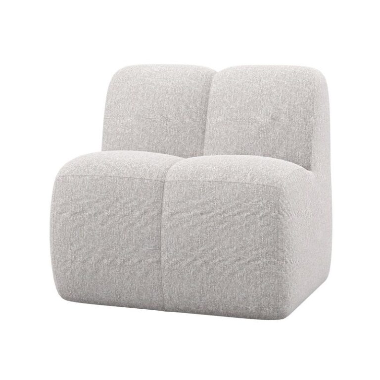 Mojo Eetkamerbank Met Rugleuning Bouclé Ecru Melange 84cm