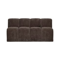 Mojo Eetkamerbank Met Rugleuning Ribstof Bruin 164cm (1)