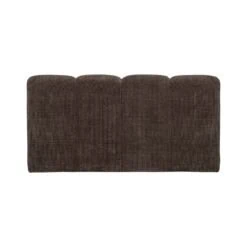 Mojo Eetkamerbank Met Rugleuning Ribstof Bruin 164cm (2)