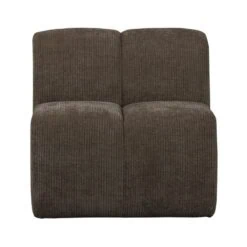 Mojo Eetkamerbank Met Rugleuning Ribstof Bruin 84cm (1)