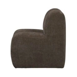 Mojo Eetkamerbank Met Rugleuning Ribstof Bruin 84cm (2)