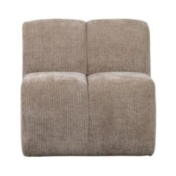 Mojo Eetkamerbank Met Rugleuning Ribstof Donkerzand 84cm