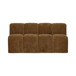 Mojo Eetkamerbank Met Rugleuning Ribstof Honinggeel 164cm