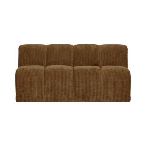 Mojo Eetkamerbank Met Rugleuning Ribstof Honinggeel 164cm