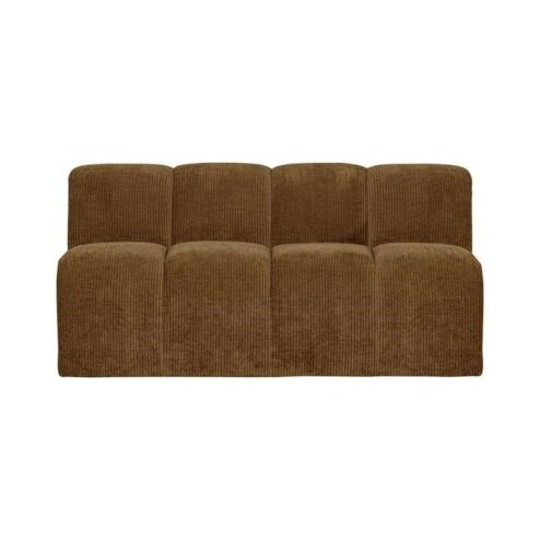 Mojo Eetkamerbank Met Rugleuning Ribstof Honinggeel 164cm