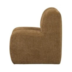 Mojo Eetkamerbank Met Rugleuning Ribstof Honinggeel 84cm