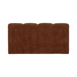 Mojo Eetkamerbank Met Rugleuning Ribstof Roestbruin 164cm