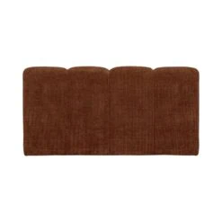 Mojo Eetkamerbank Met Rugleuning Ribstof Roestbruin 164cm