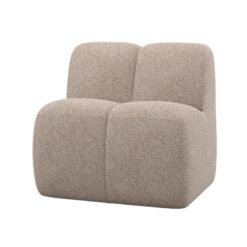 Mojo Eetkamerbank Met Rugleuning Wollig Donkerzand 84cm