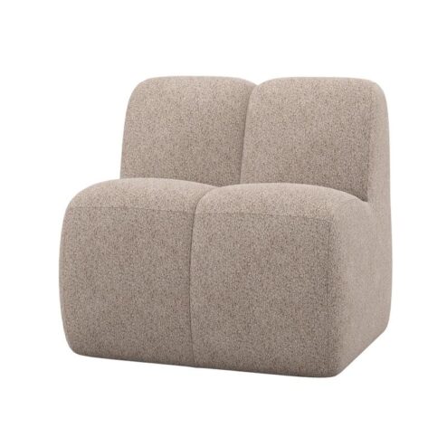 Mojo Eetkamerbank Met Rugleuning Wollig Donkerzand 84cm