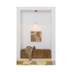 Mojo Eetkamerbank Ribstof Honinggeel 164cm