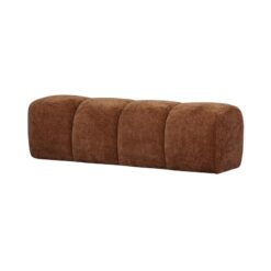 Mojo Eetkamerbank Ribstof Roestbruin 164cm