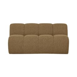 Mojo Eetkamerbank Rugleuning Bouclé Geel/Bruin Melange 164cm