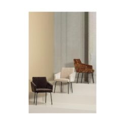 Mount Eetkamerstoel Met Armleuning Chenille Zand