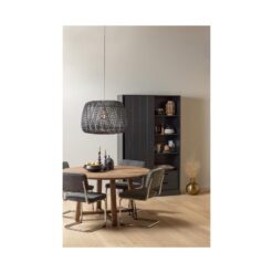 Move Schuifdeurkast Dennenhout Matzwart 120cm