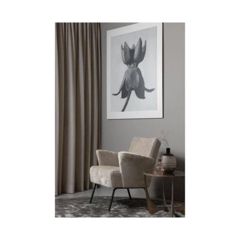 Muse Fauteuil Grof Geweven Stof Naturel