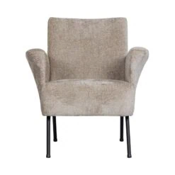 Muse Fauteuil Grof Geweven Stof Naturel
