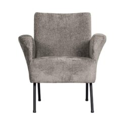 Muse Fauteuil Grof Geweven Stof Taupe