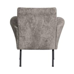 Muse Fauteuil Grof Geweven Stof Taupe