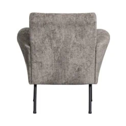 Muse Fauteuil Grof Geweven Stof Taupe