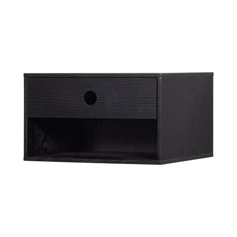 Nancy Hangend Nachtkastje Zwart 34cm