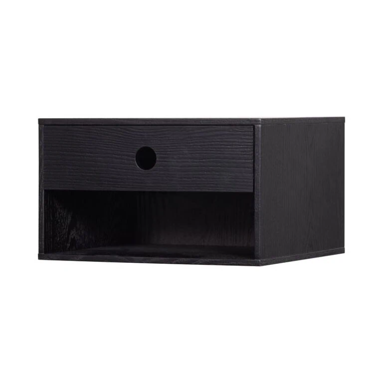 Nancy Hangend Nachtkastje Zwart 34cm