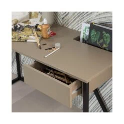 New Julius Bureau Dennenhout Mud 126cm