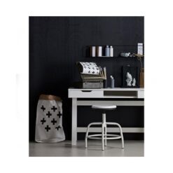 Nikki Bureau Dennenhout Wit 140cm