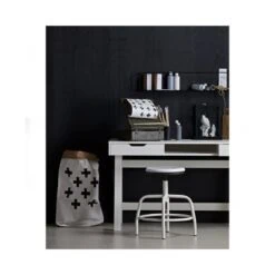 Nikki Bureau Dennenhout Wit 140cm