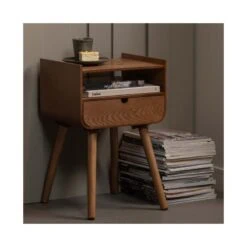 Nils Nachtkastje Hout Naturel 36cm