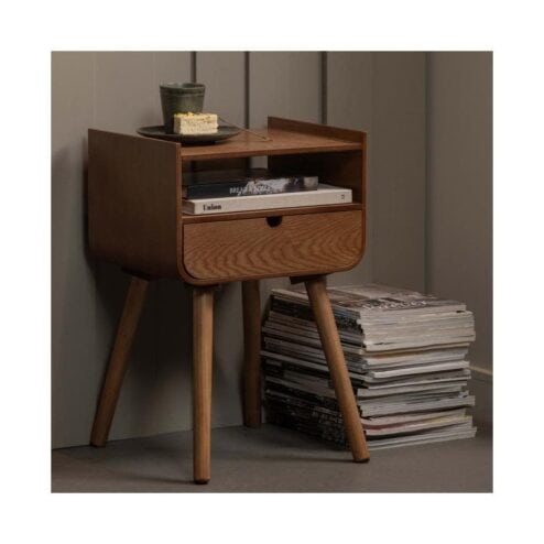 Nils Nachtkastje Hout Naturel 36cm