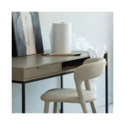 Noble Eetkamerstoel Leerlook Beige